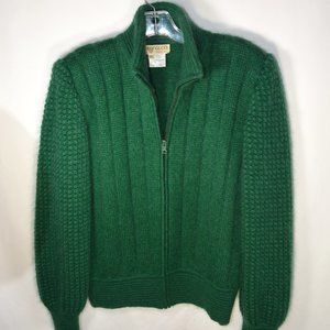 Gucci Lana Wool and Mohair Zipper Sweater Jacket